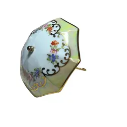 April Showers: Museum Of Jewelry Porcelain Lusterware Umbrella