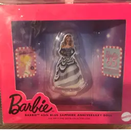 Barbie 65th Blue Saphire Anniversary 1 Oz 999.9 Fine Silver Collector Coin - 2024 PAMP