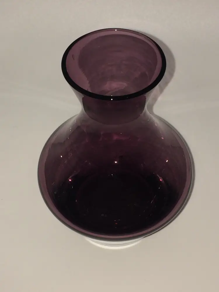 Amethyst Colored Vase 5 1/2" tall 2" wide