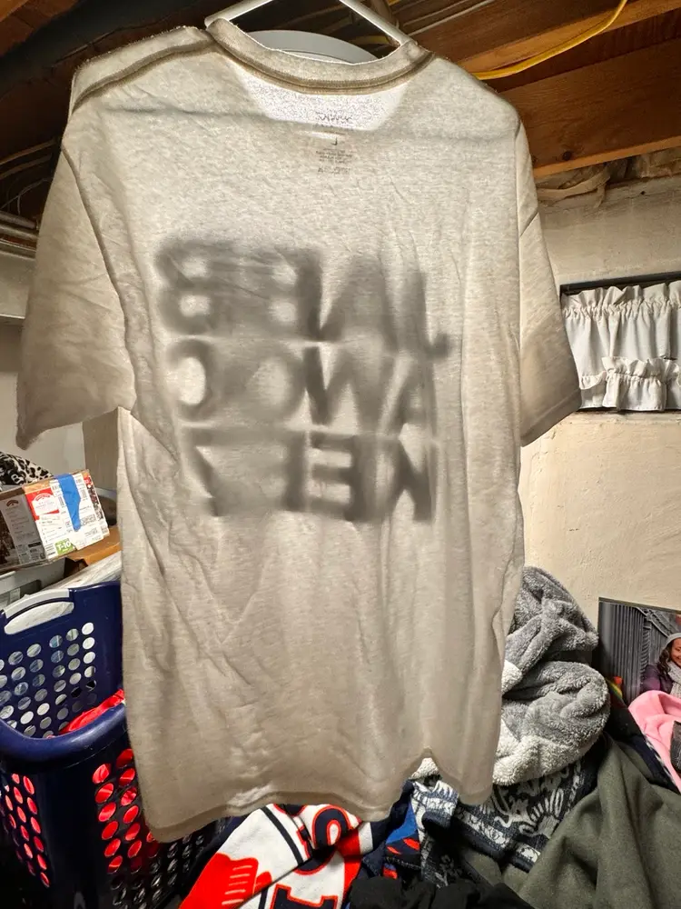 Jabbawockeez Shirt Large Spellout Graphic White Short Sleeve