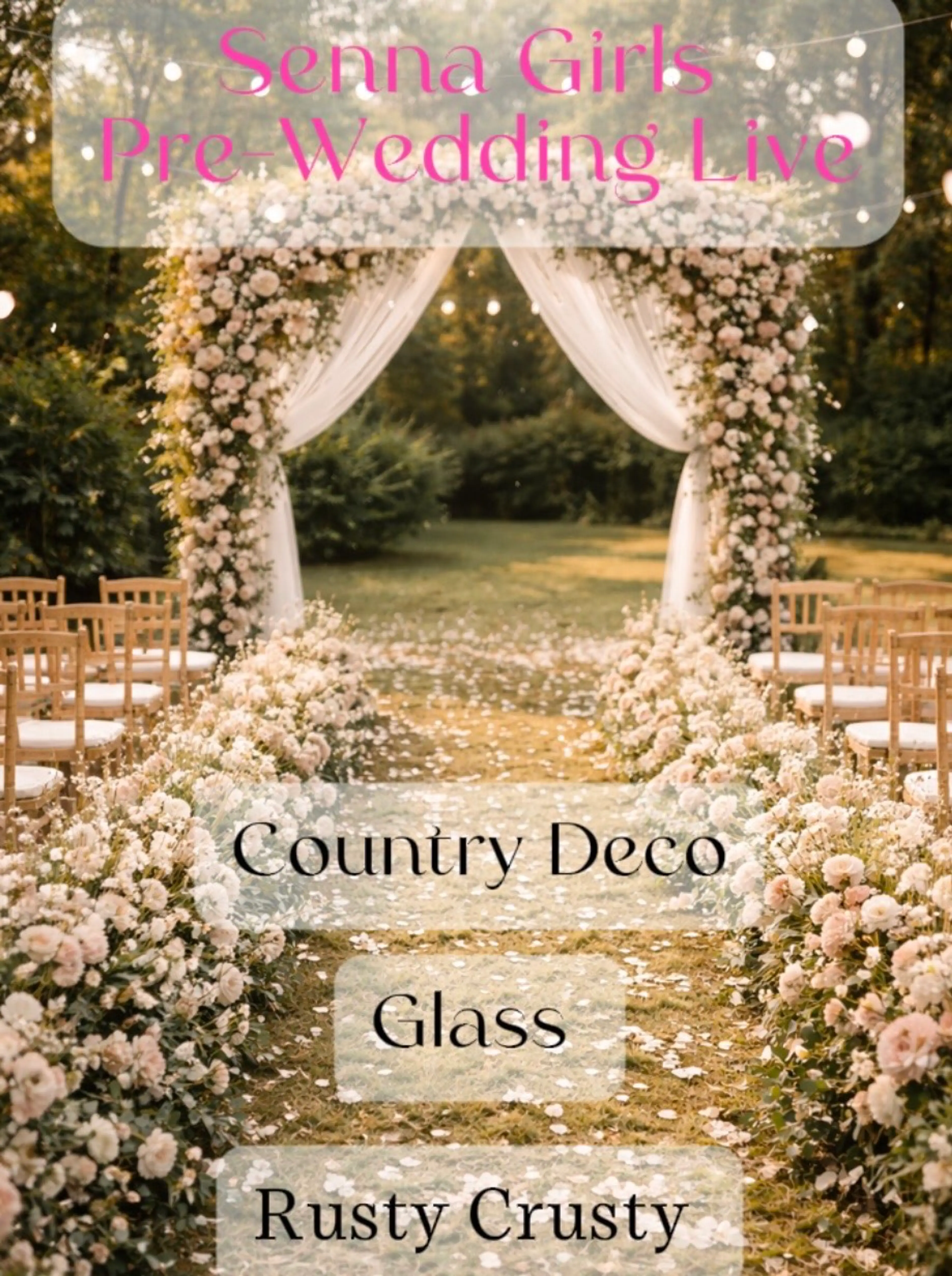 ❤️Pre-Wedding live❤️ Vintage Decor🥂✨