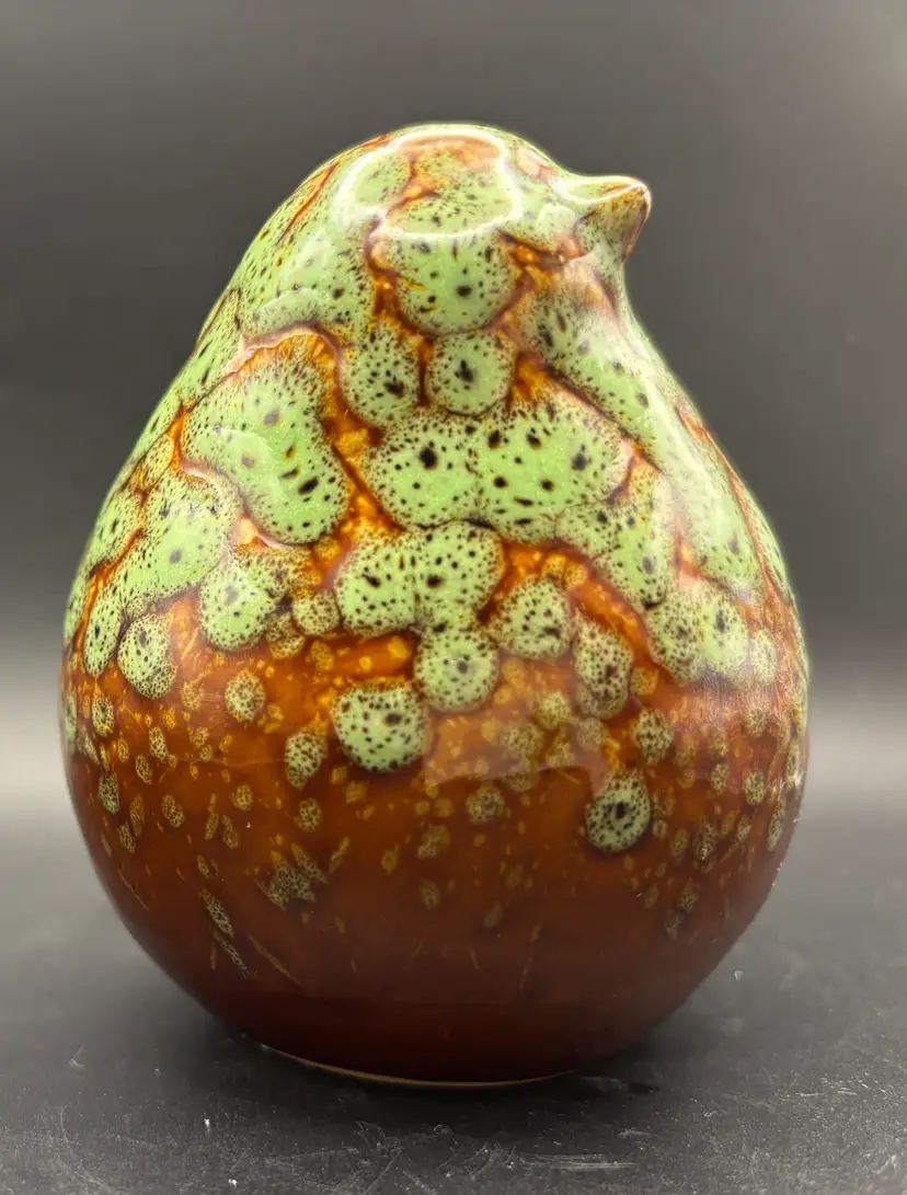 Ceramic Bird Tealight Votive Candle Holder, Brown Green, Allen + Roth,