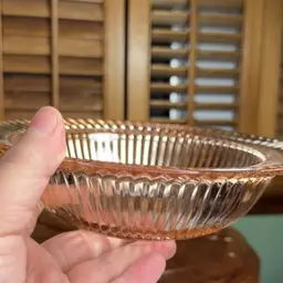 Bowl Depression Glass7.5”