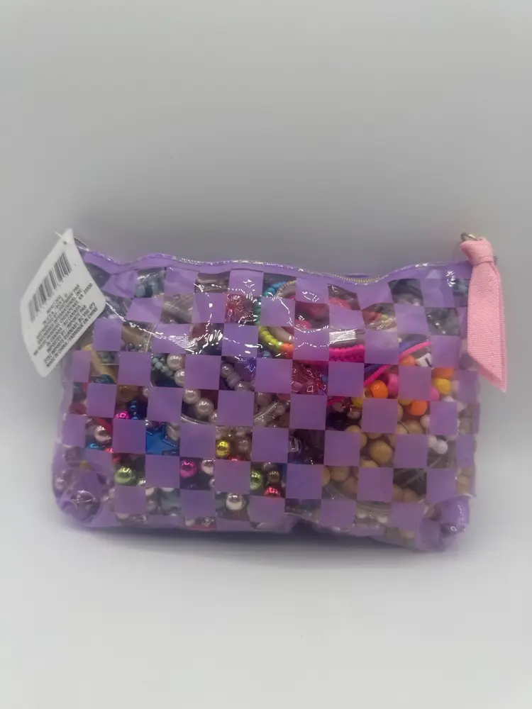 Mystery Bag Of Kids Costume Jewelry All Wearable Necklaces And Bracelets - Purple Bag