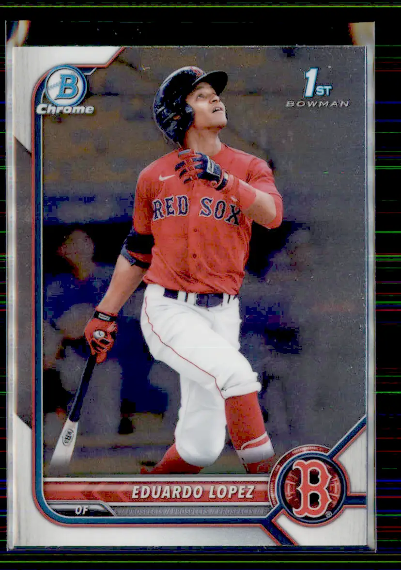 Eduardo Lopez 2022 Bowman Chrome #BCP-134 - Boston Red Sox - (130-46)