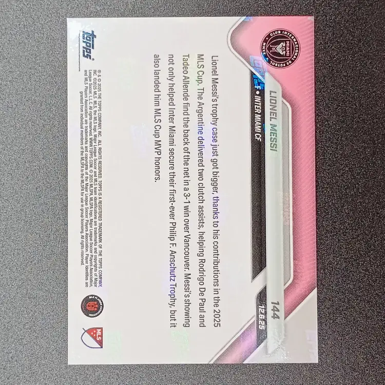 Lionel Messi 2025 MLS Topps NOW Card 144