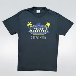 Black - Large - Video Archives Cinema Club T-Shirt