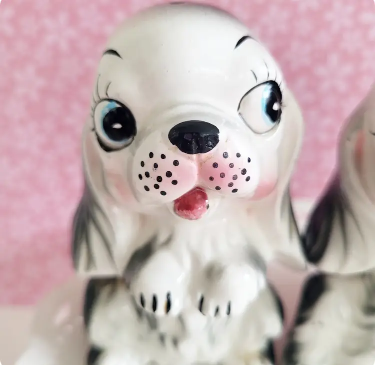 Vintage Kitschy Dog Shakers