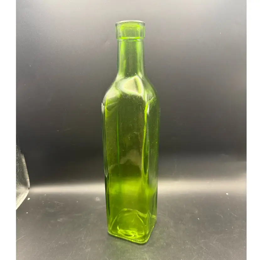 Vintage Green Bottle Vase