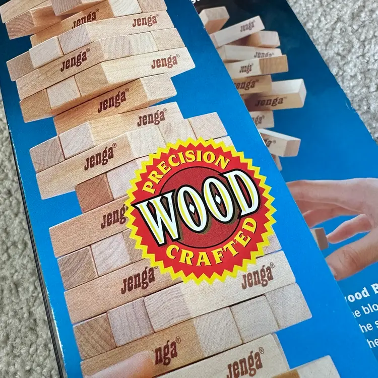 Vintage 1995 Jenga Game by Milton Bradley #4793 - Strategy Game - Complete!