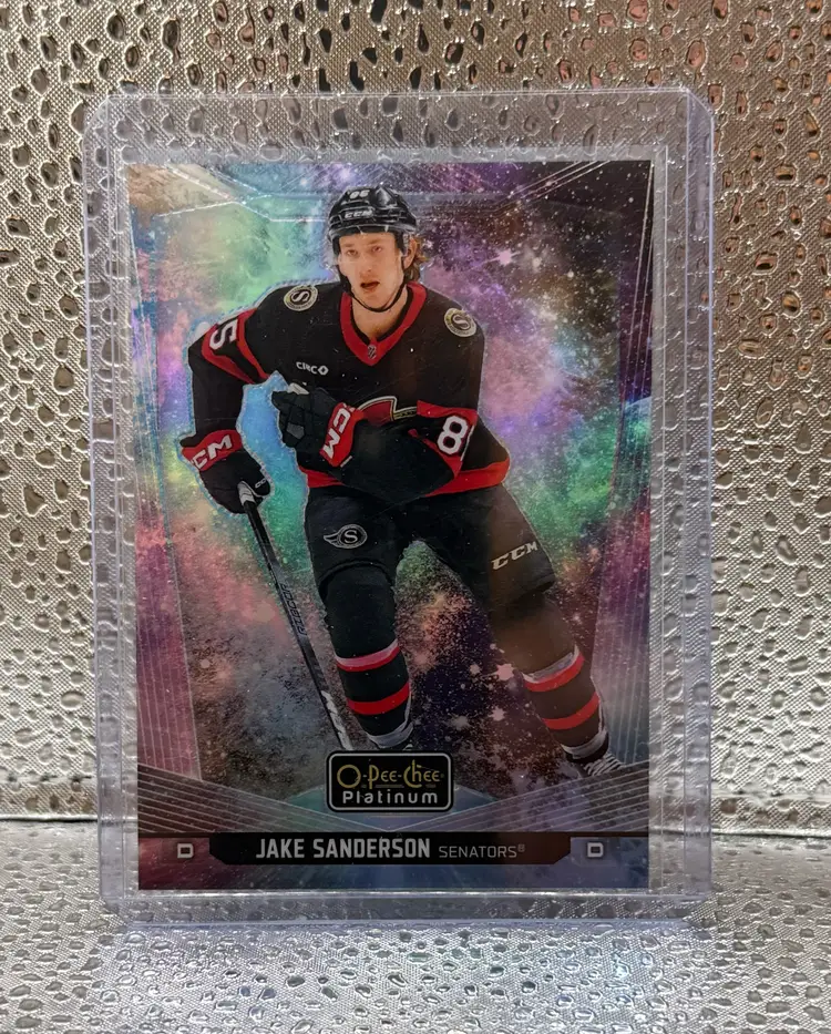 Jake Sanderson - 2024-25 O-Pee-Chee Platinum - Cosmic /65 - Ottawa Senators