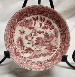Churchill Willow Saucer, Rosa Pink