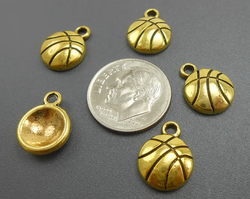 10pcs Basketball Charms #CC102