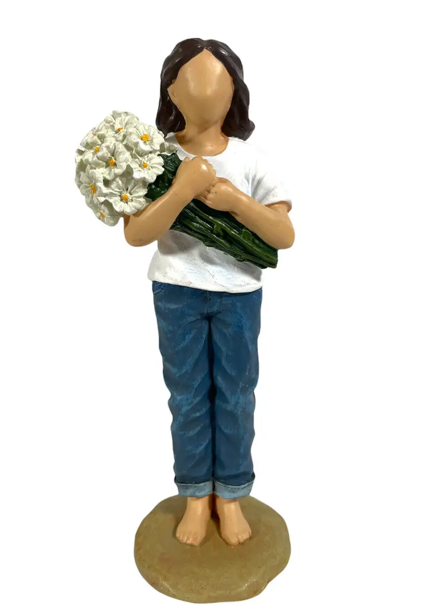 Forever in Blue Jeans Figurine Girl With Daisies Westland  Statue