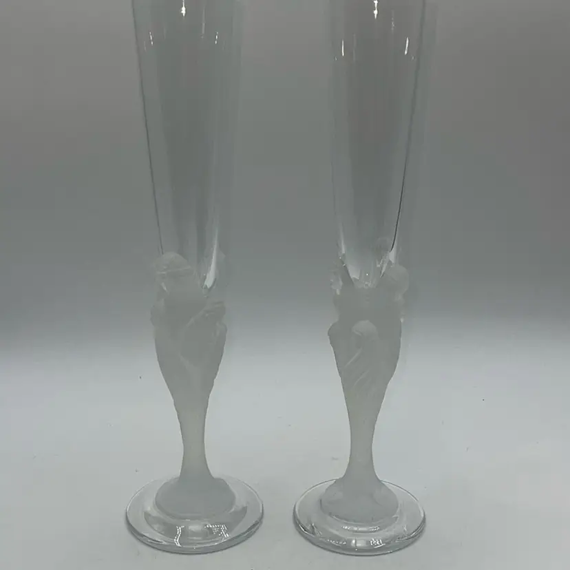 ERTE Majestique 2 Crystal Champagne Wine Flute St. Petersburg Edition 8/50 & 46/50 AP Rare