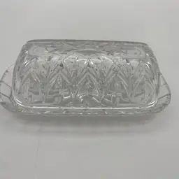Clear Glass Butter Dish