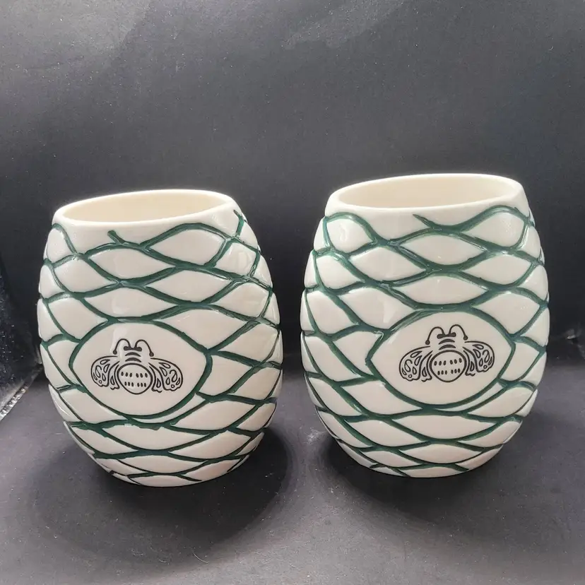 Set of 2 Patron Tequila Beehive Barware Cups