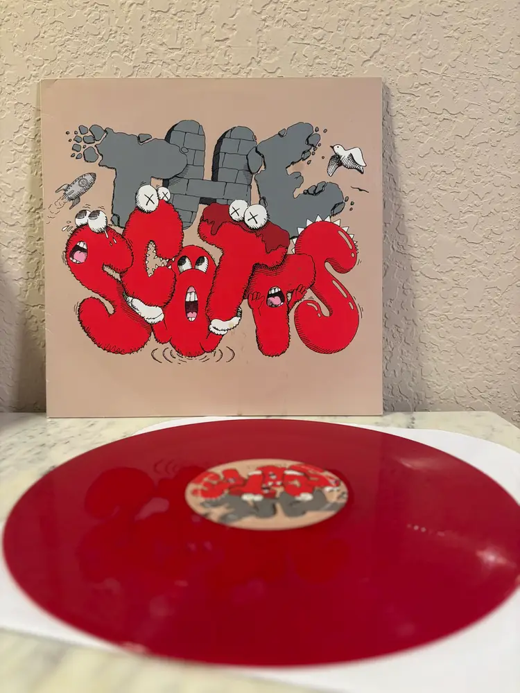 Travis Scott x Kid Cudi x Kaws The Scotts Beige 12” Vinyl Record Red MINT
