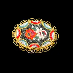 🇮🇹🇮🇹Italy Millefiore Brooch Excellent Condition 1 1/2”