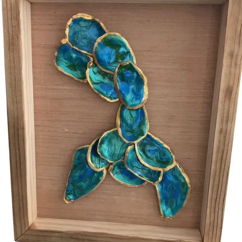 005 Mermaid Tail Made with Oyster Shells