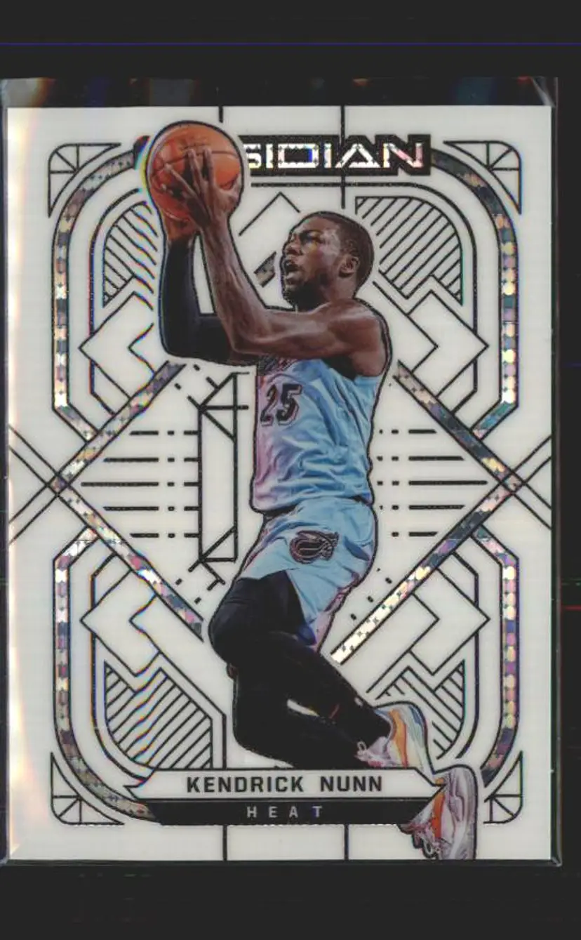2020-21 Panini Obsidian #77 Kendrick Nunn Electric Etch White Pulsar - (137) - Miami Heat