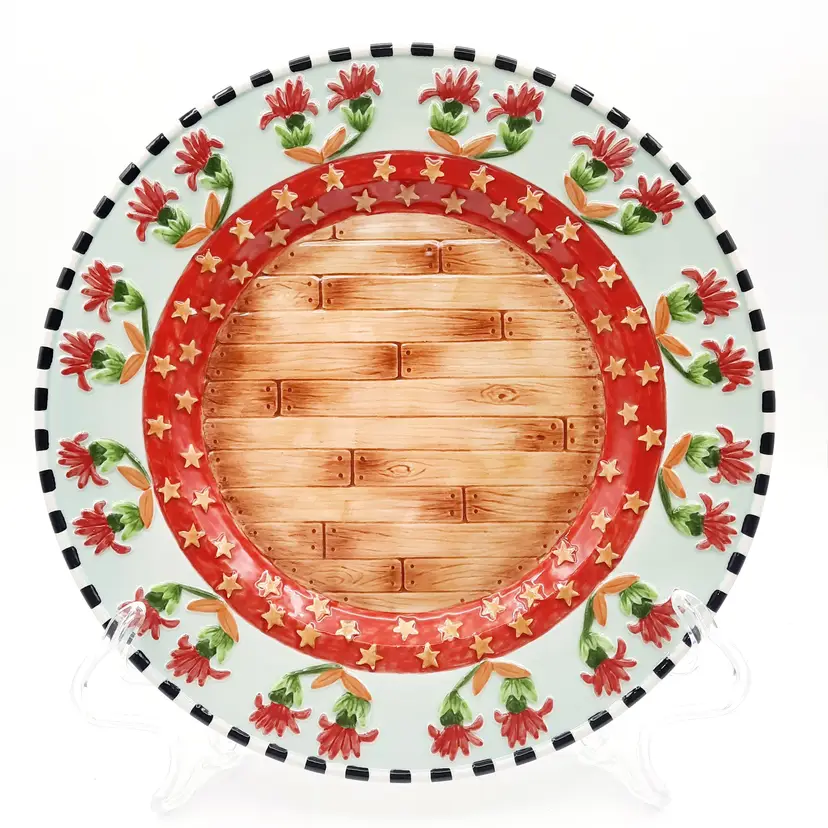 Fitz and Floyd Herrick Collection Fox and Hare HTF Dinner Plate