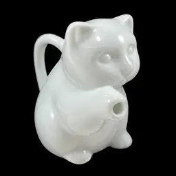 Two’s Company Mini Porcelain Cat Creamer, Miniature Creamer, Mini Ceramic Pitcher, Figural Creamer, Coffee Creamer, Tea Creamer, Tea Set Accessories