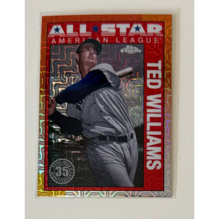 Ted Williams 1990 Topps All Star Chrome Boston Red Sox