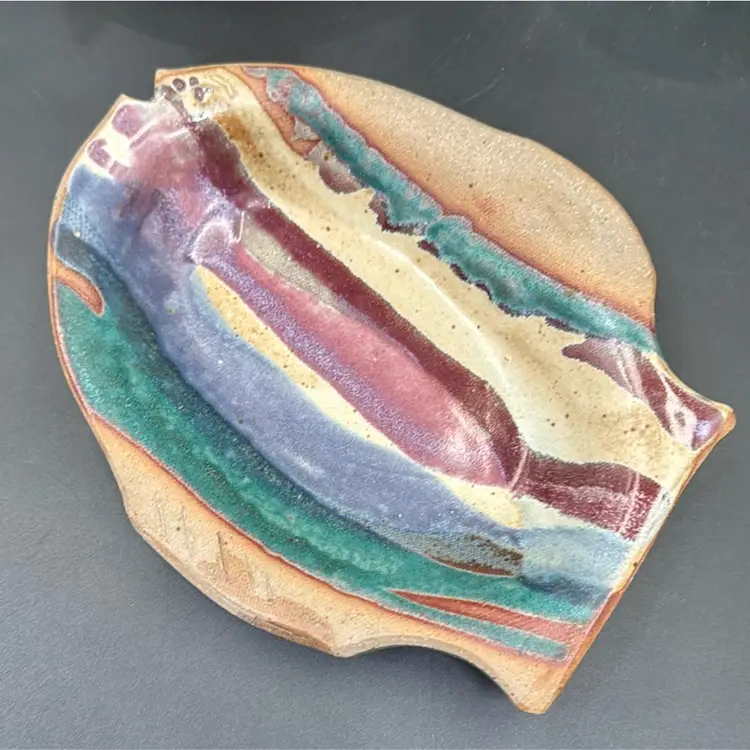 Klickitat Studio Pottery Fish Dish Spoon Rest,Trinket