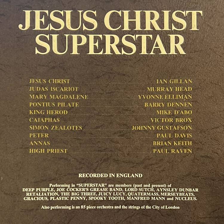 JESUS CHRIST SUPERSTAR - 1970 stereo DECCA label 2 albums lp vinyl Rock