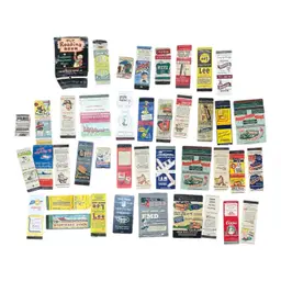 56. Large Lot of 41 Vintage Advertising Matchbooks With Beer, Clothing, Dairies & More