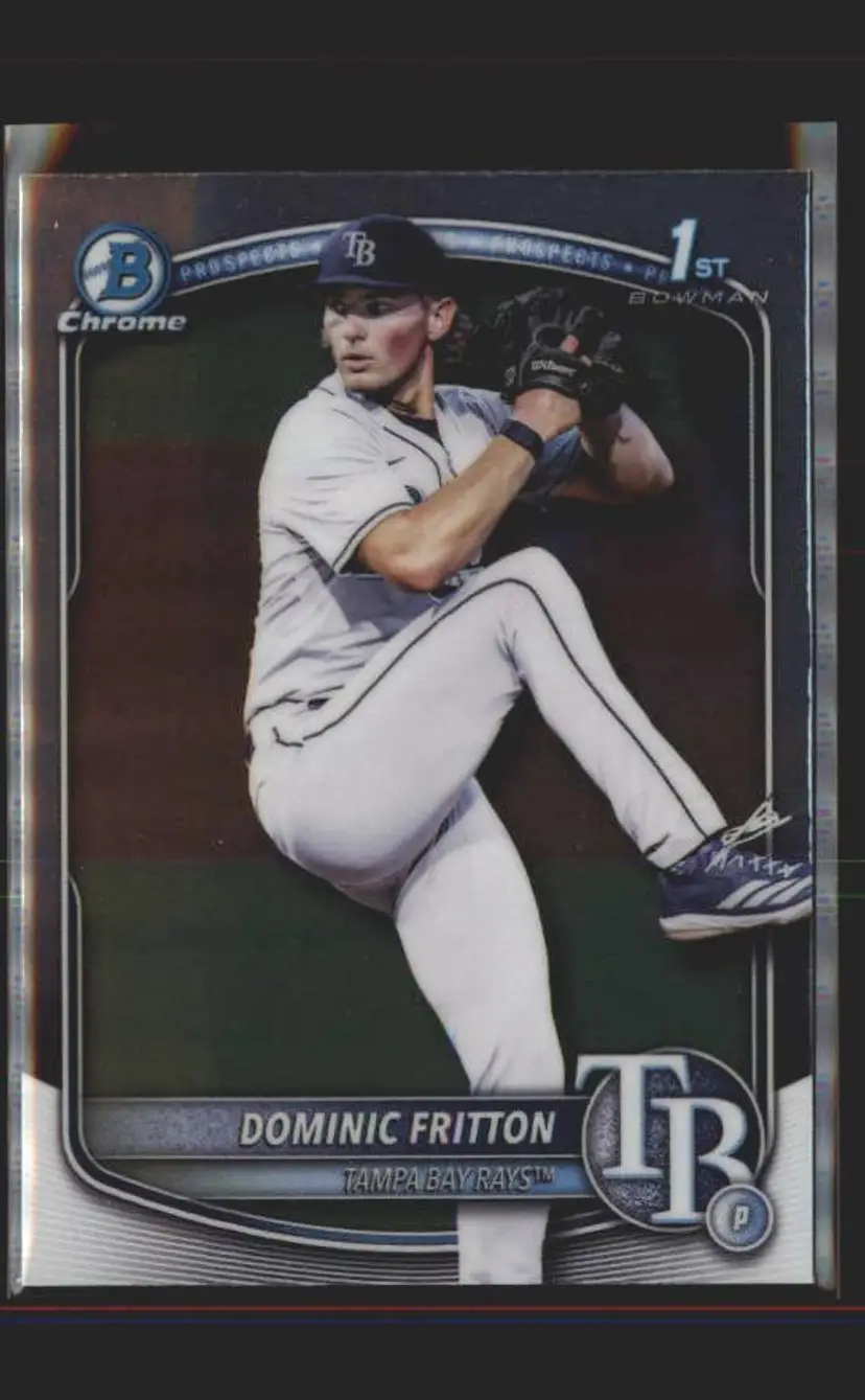 2025 Bowman Draft #BDC-189 Dominic Fritton Chrome - (137) - Tampa Bay Rays
