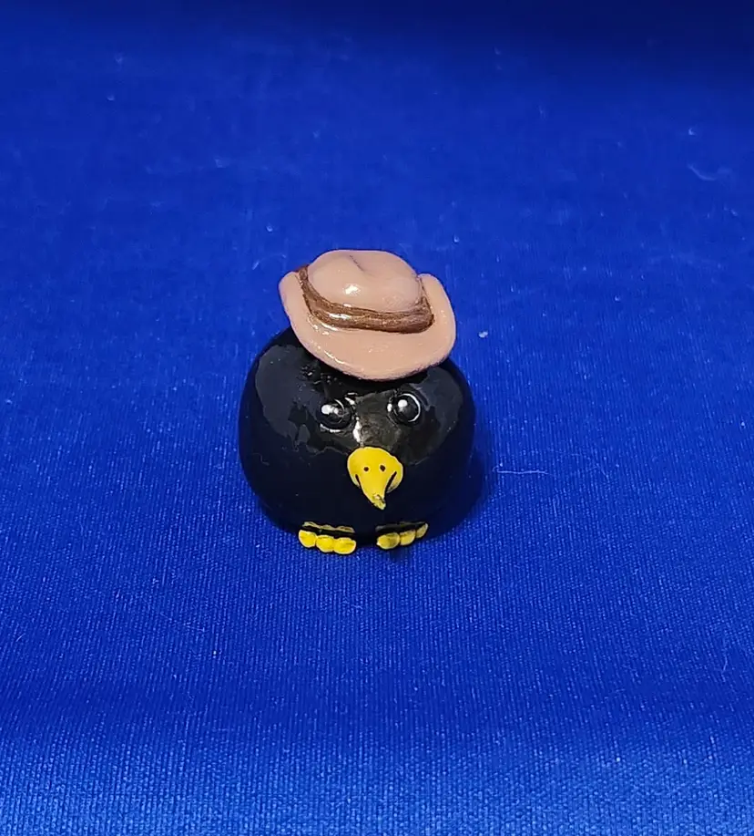 Shirley's Crows - Crow with Cowboy Hat