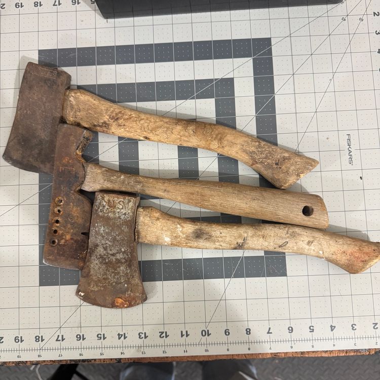 Vintage Age Hatchets Lot Of 3 - B