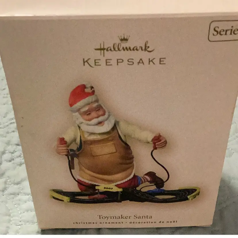 Hallmark keepsake series toy maker Santa ornament Dated 2007