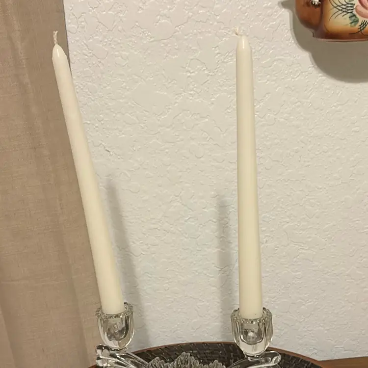 Vintage Tiffin-Franciscan Clear Glass Candle Holder
