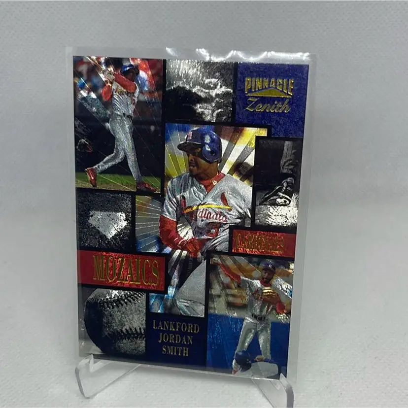 1996 Pinnacle Zenith Mosaics Insert Lankford / Jordan / Smith St Louis Cardinals