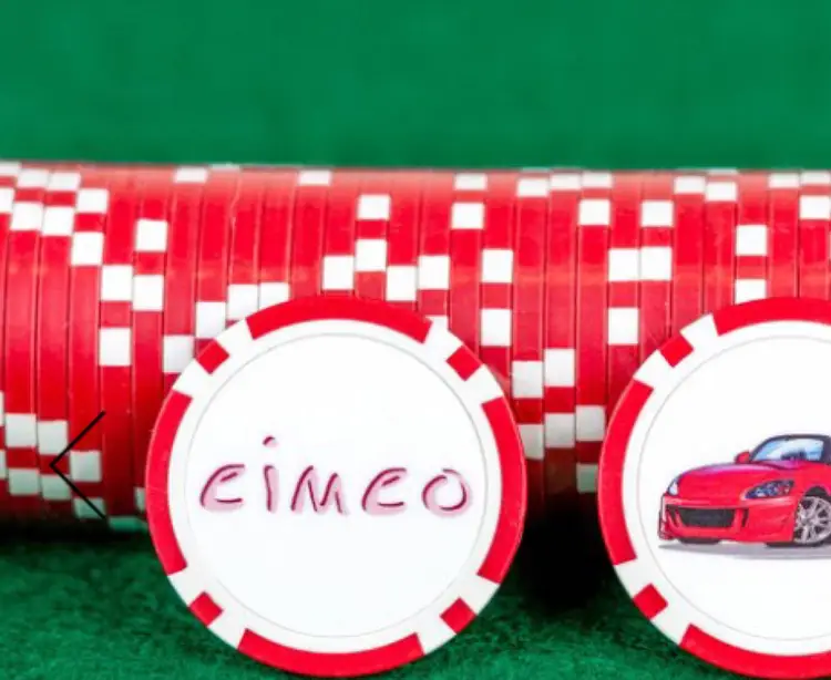 S2000 red poker chip