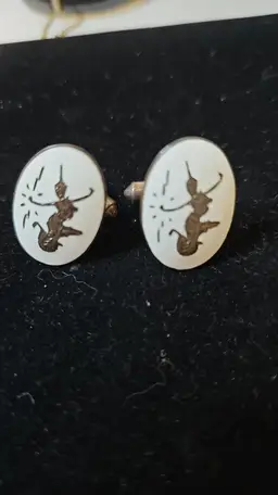 Sterling Siam Cufflinks