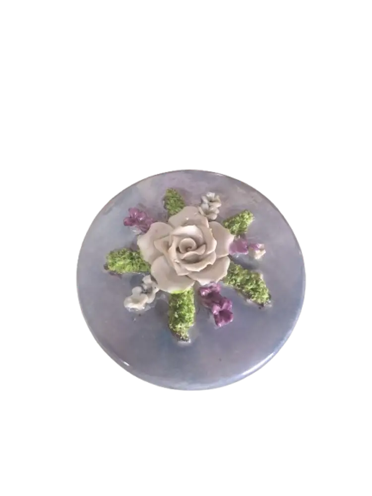 Vintage German Lidded Dish with Florals, Fine China