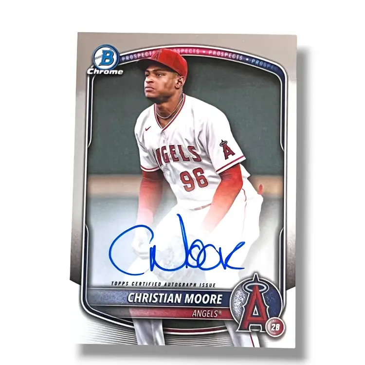 2025 Bowman Chrome Prospect Christian Moore Autograph #CPA-CMO