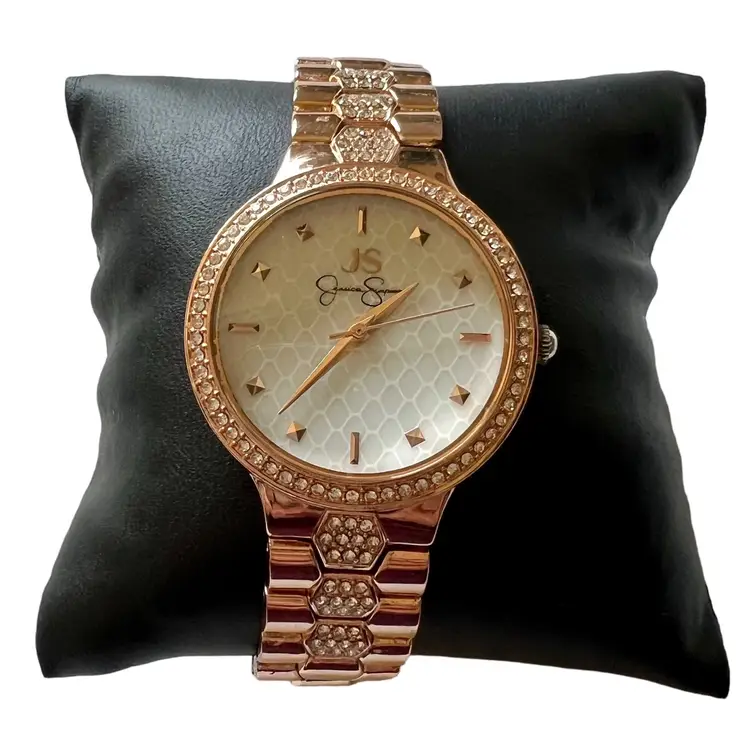 Jessica Simpson Women's Watch  Rose Gold Stainless Steel Quartz #EL-1
