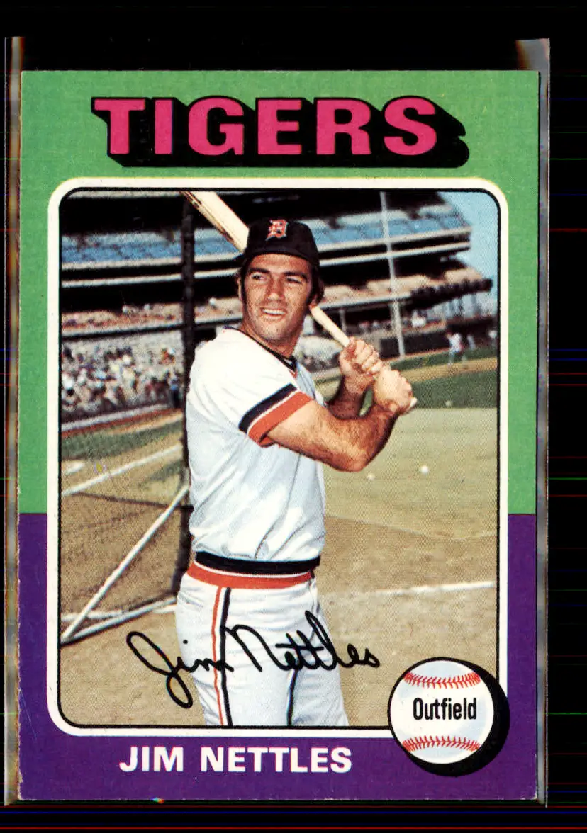 Jim Nettles 1975 Topps #497 - Detroit Tigers - (pk1-34)