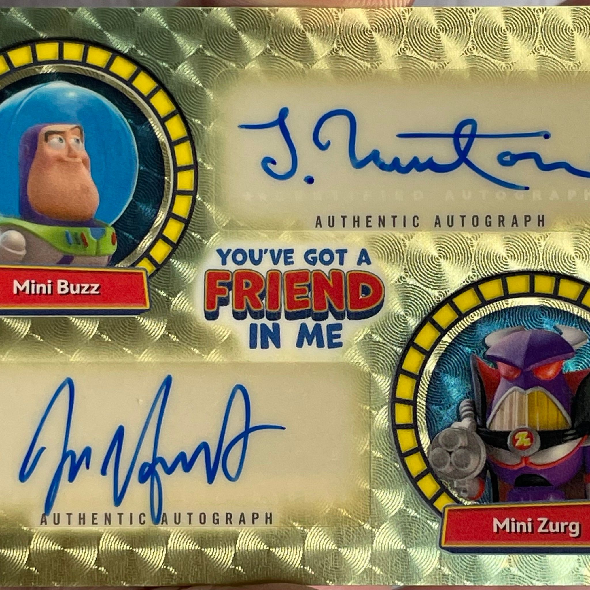 topps 2025 トイストーリー 30枚限定サイン　ミニバズ　ミニザーク 2025 Topps Toy Story 30Y Mini Buzz Mini Zurg Dual Auto 1/1