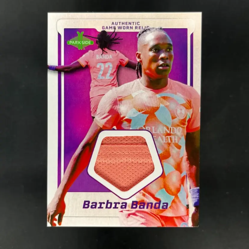 Barbra Banda 2025 Parkside NWSL Relic W/Stitching Soccer Card
