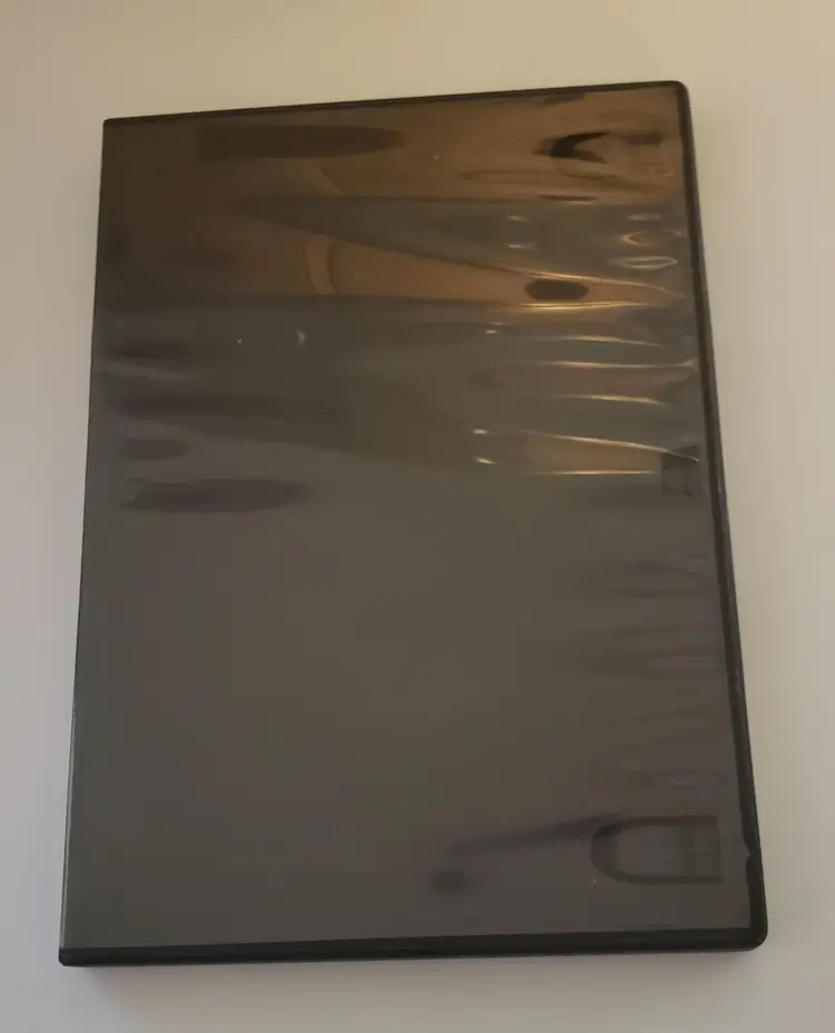 Empty Black Standard DVD Storage Cases Lot 12 Transparent Cover To Add Labels