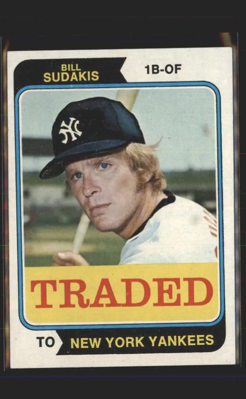 1974 Topps #63T Bill Sudakis Traded - (pk2) - New York Yankees