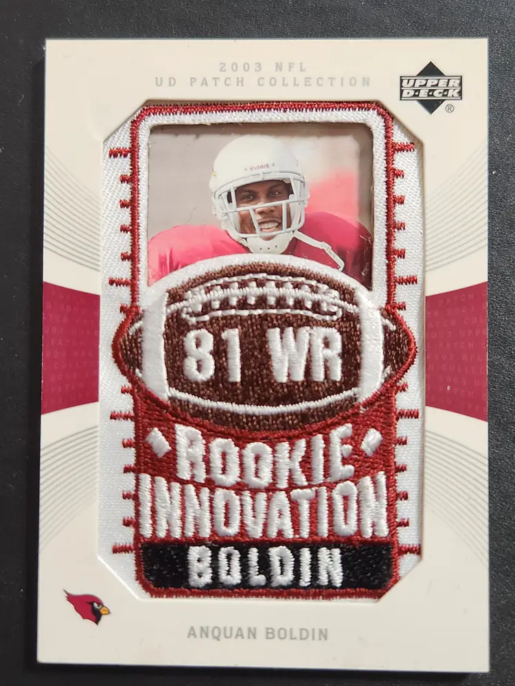 Anquan Boldin 2003 Upper Deck Patch Collection Rookie Card HOF
