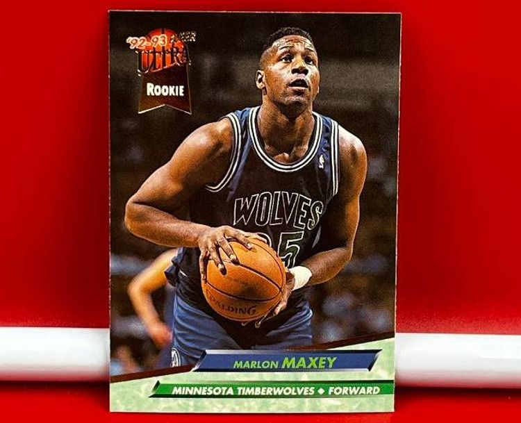 1993 Fleer Ultra Rookie Collector Basketball Trading Card Timberwolves Marlon Maxey #305