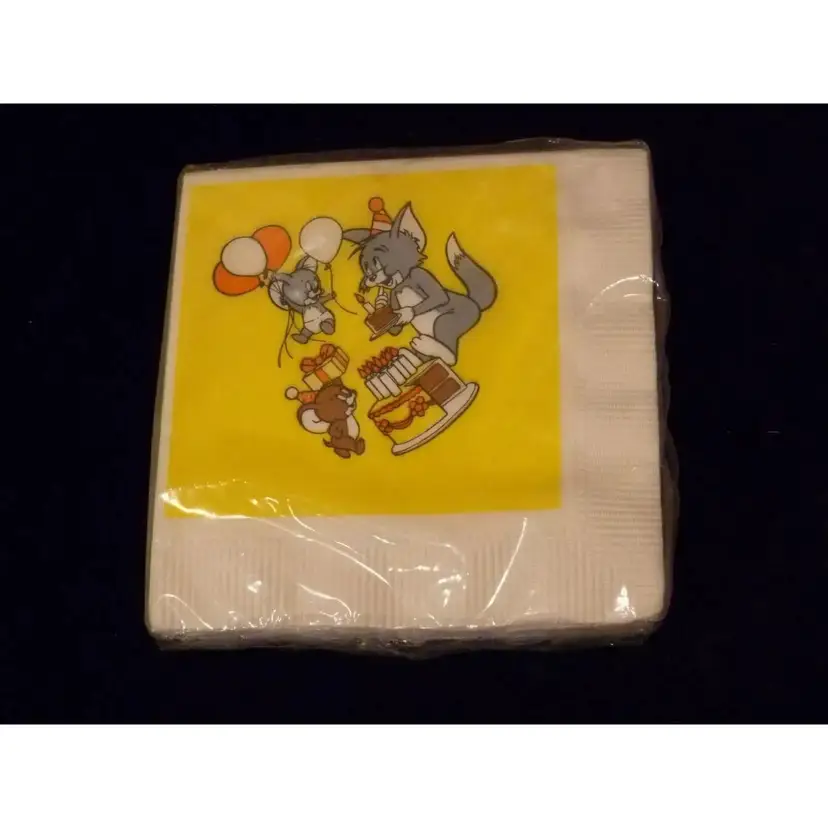 Vtg. Sealed American Greetings 16-30ply TOM & JERRY Birthday